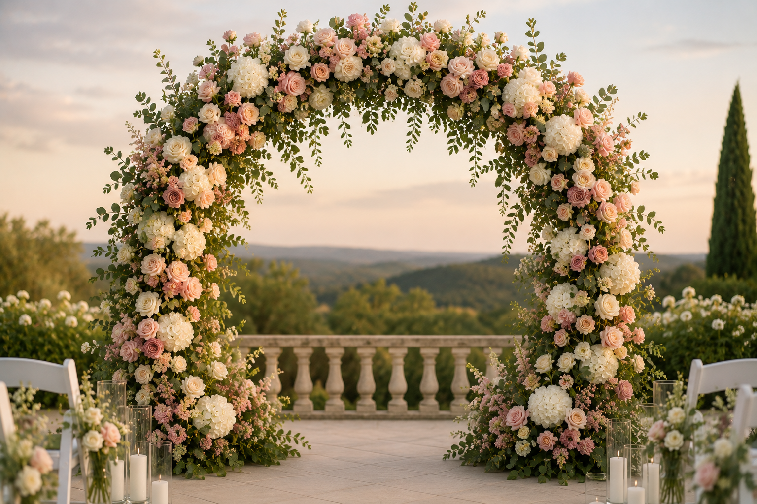 Arch & Backdrop Flowers